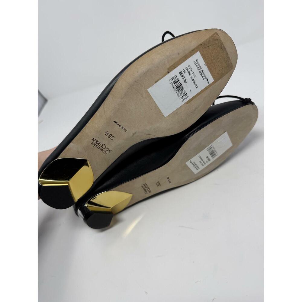 Alexander McQueen Women's Black Bow Ballet Flats US 6.5 RTL: $890.00 - Picture 6 of 6